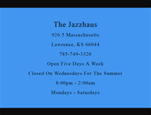 Tablet Screenshot of jazzhaus.com